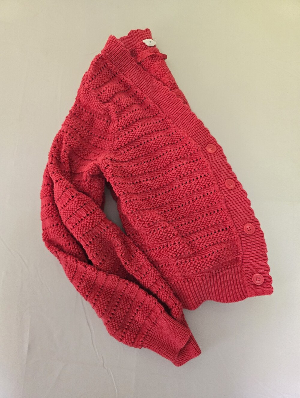 Gap Scalloped Full Button 100% Cotton Cardigan Size Small